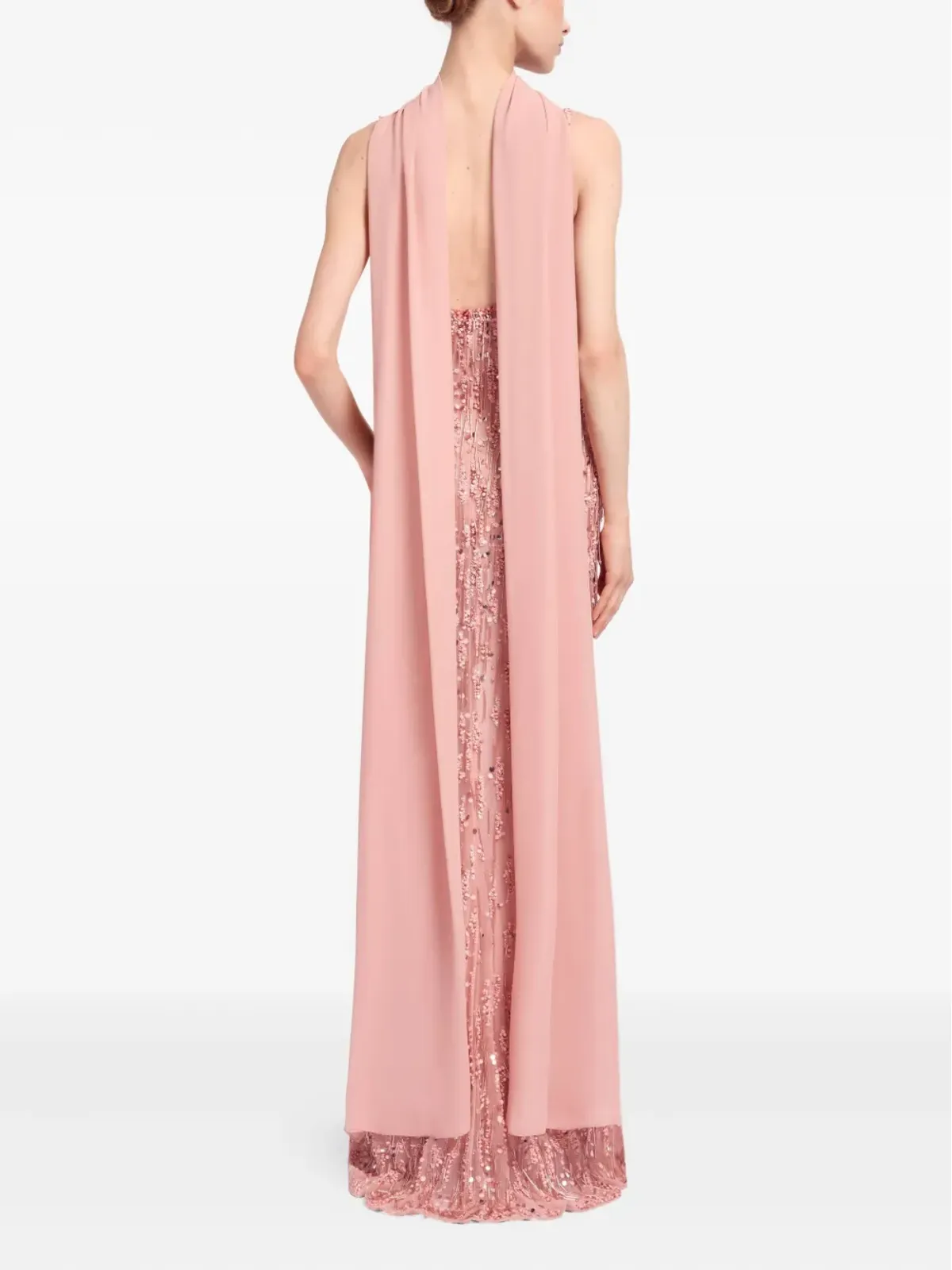 Elie Saab ビーズ装飾マキシドレス - 画像3