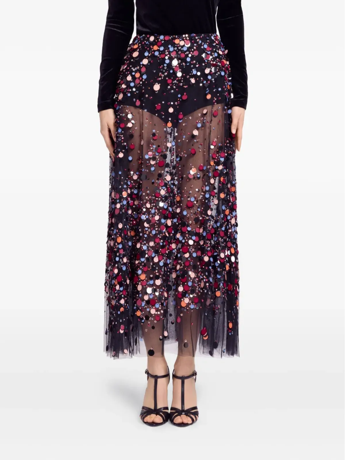 Elie Saab ビーズ装飾スカート - 画像2
