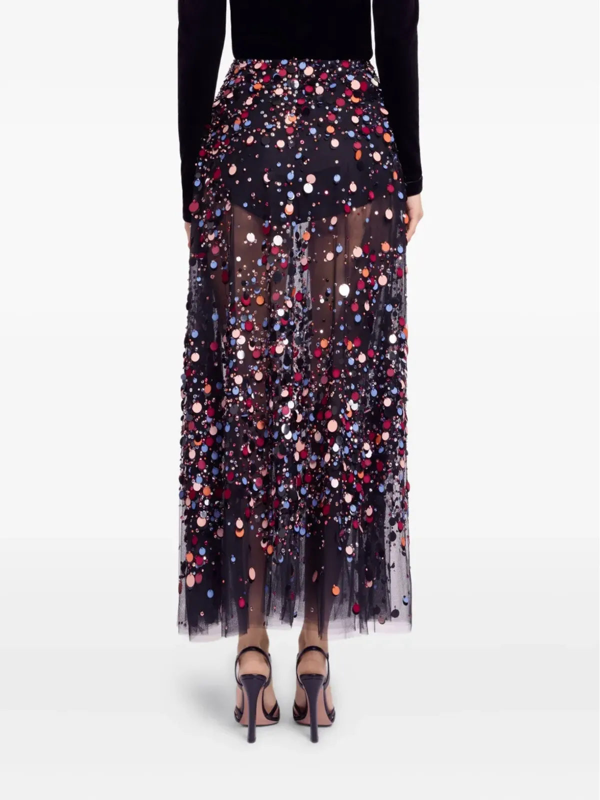 Elie Saab ビーズ装飾スカート - 画像3