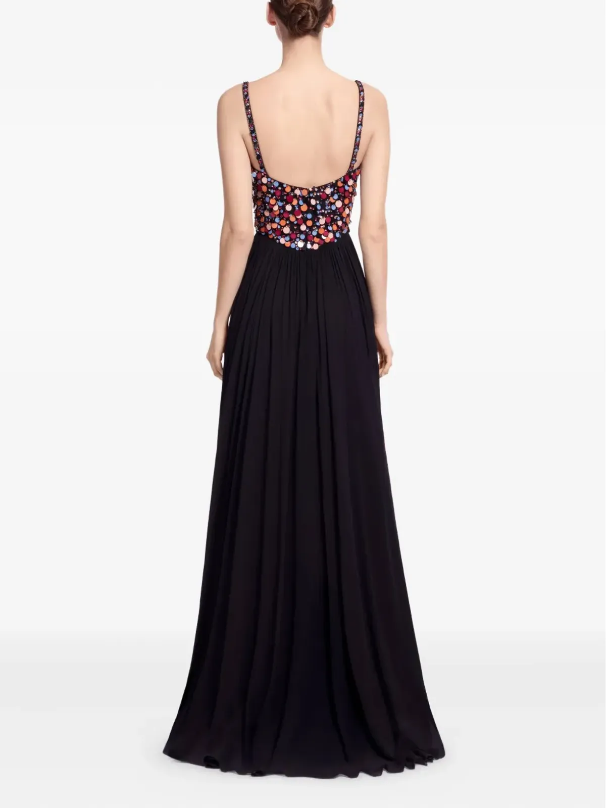 Elie Saab スパンコール装飾マキシドレス - ブラック - 画像2
