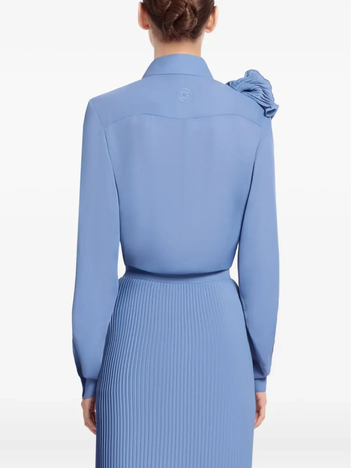Elie Saab ラッフルドシフォンシャツ - 画像3