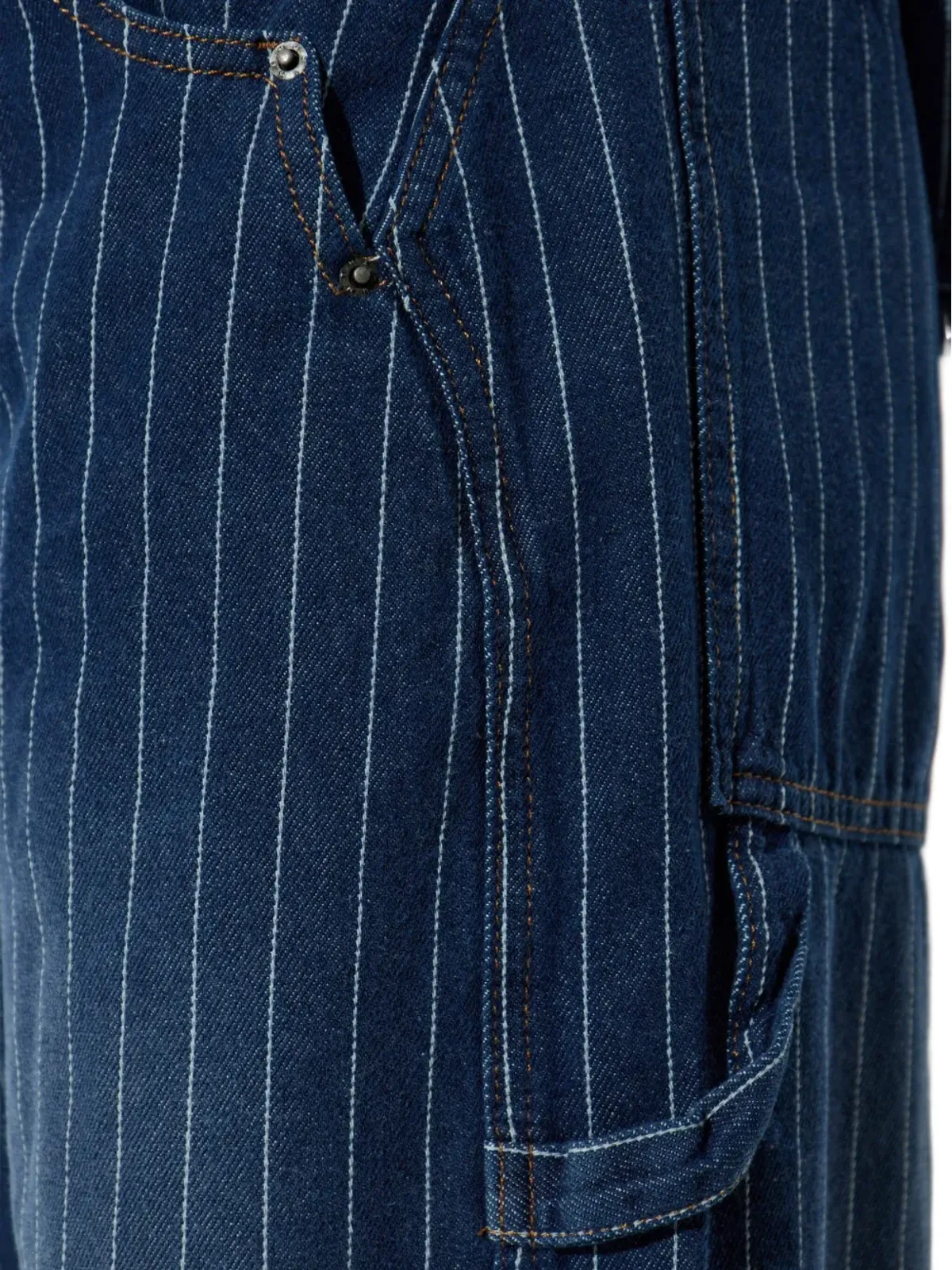 MUNTHE ピンストライプ ユーティリティパンツ - 画像5