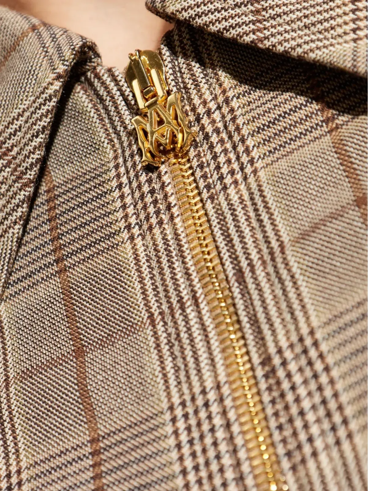 AMIRI チェック柄刺繍ロゴジャケット - 画像5