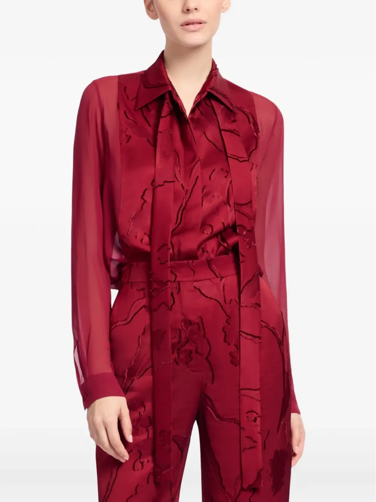 Elie Saab 長袖ジャカードシャツ - 画像3