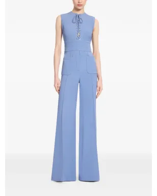 Elie Saab レースアップ丸首ジャンプスーツ - サムネイル2
