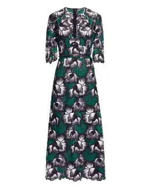 Elie Saab マクラメフローラルミディドレス - サムネイル1