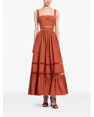 Elie Saab トリム装飾コットンミディドレス - サムネイル2