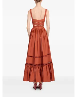 Elie Saab トリム装飾コットンミディドレス - サムネイル3