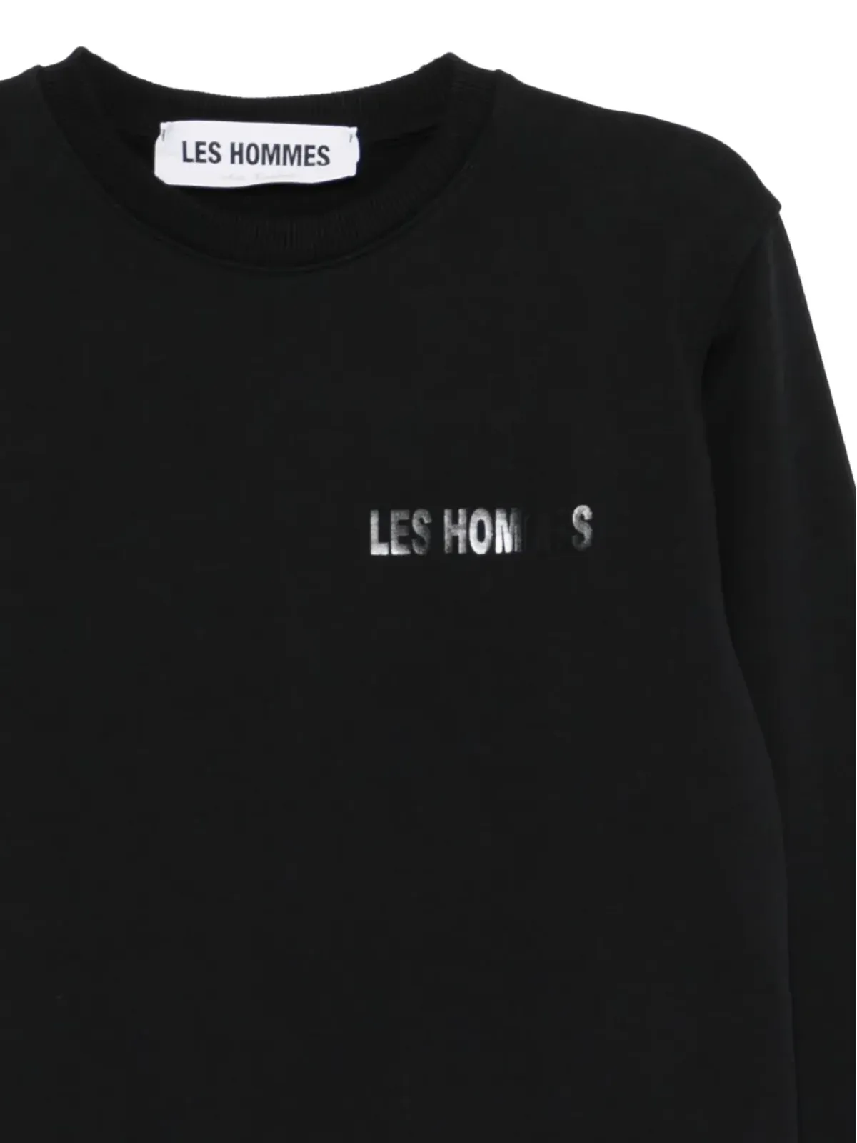 LES HOMMES ロゴプリント クルーネック スウェットシャツ - 画像3