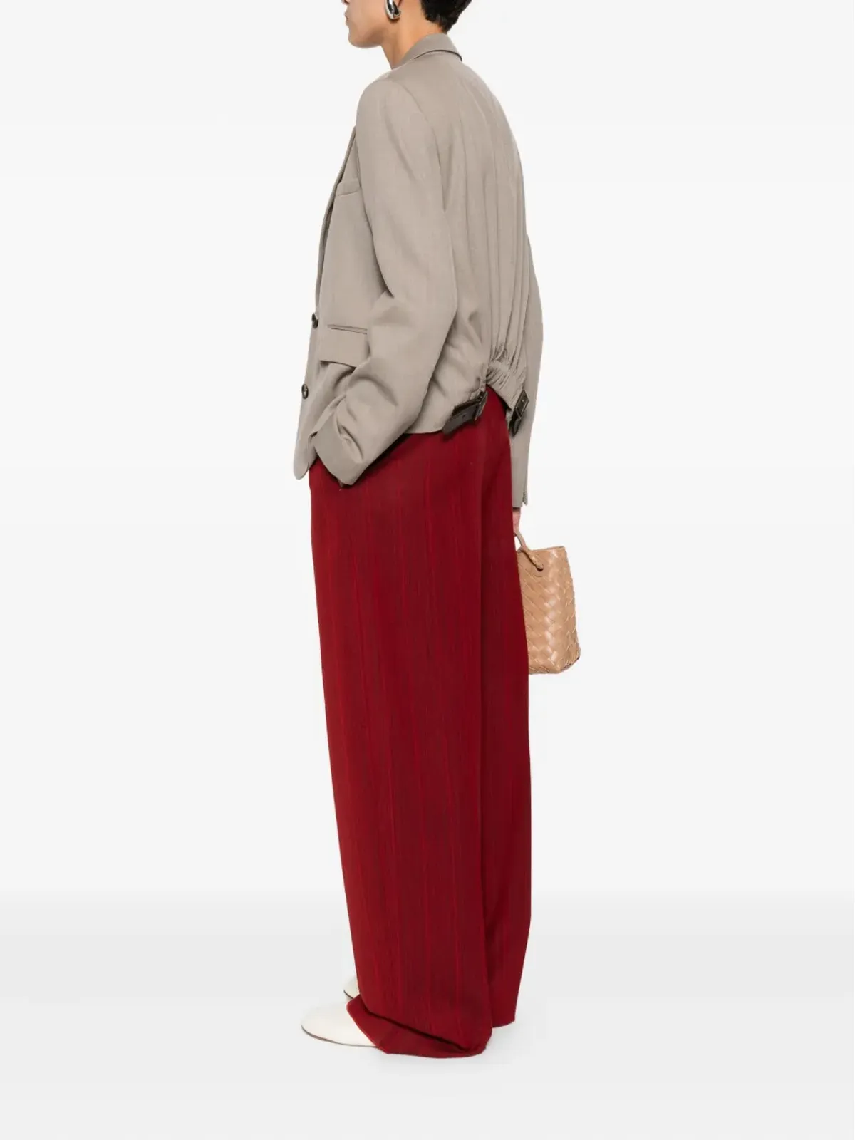 LOEWE シングルブレスト ウールブレザー - 画像2