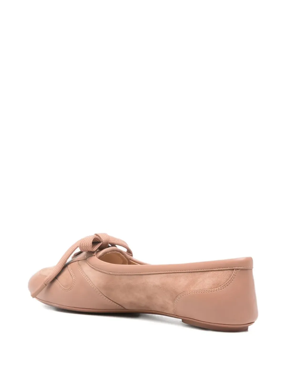 Gianvito Rossi レースアップレザー バレエフラット - 画像3