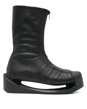 Y-3 ジップフロント・プラットフォームブーツ - サムネイル1