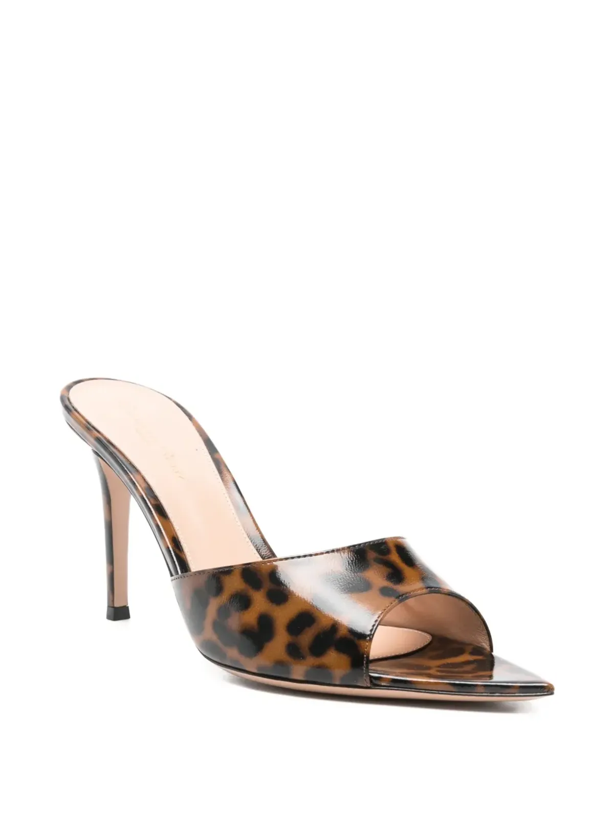 Gianvito Rossi エル レザー ヒールサンダル - 画像2