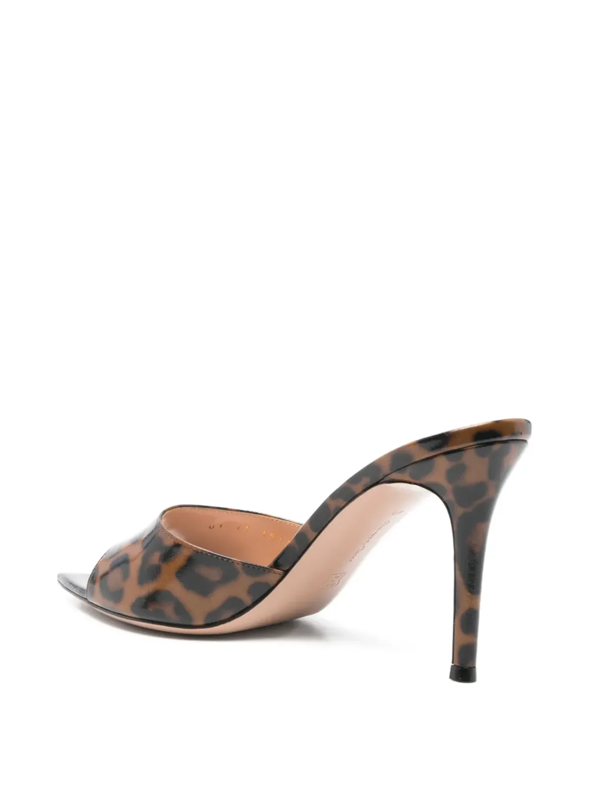 Gianvito Rossi エル レザー ヒールサンダル - 画像3