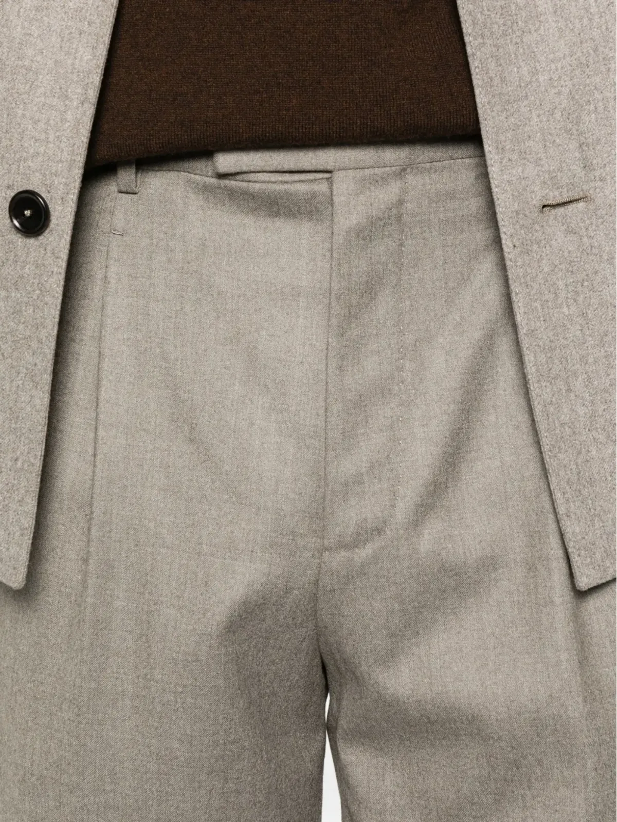 Zegna プレスプリーツパンツ - 画像5