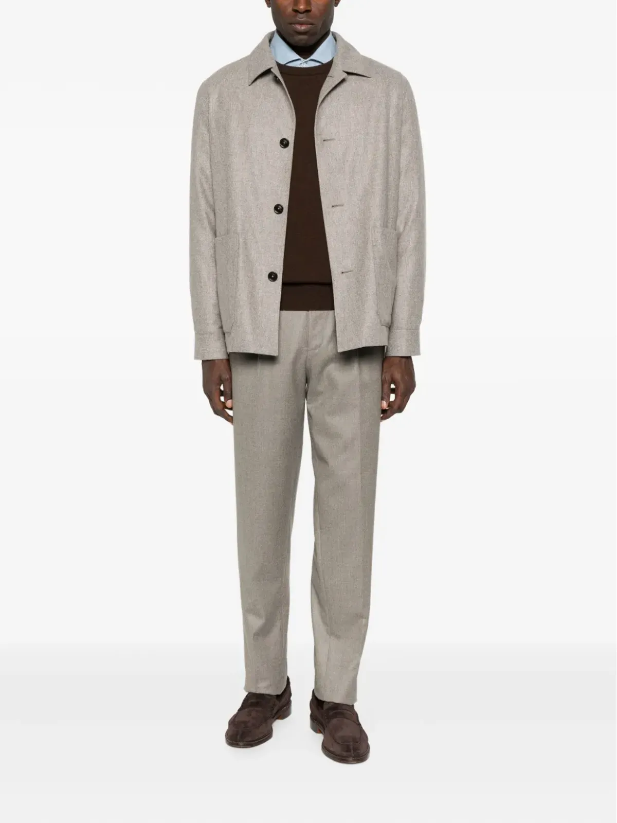 Zegna プレスプリーツパンツ - 画像2