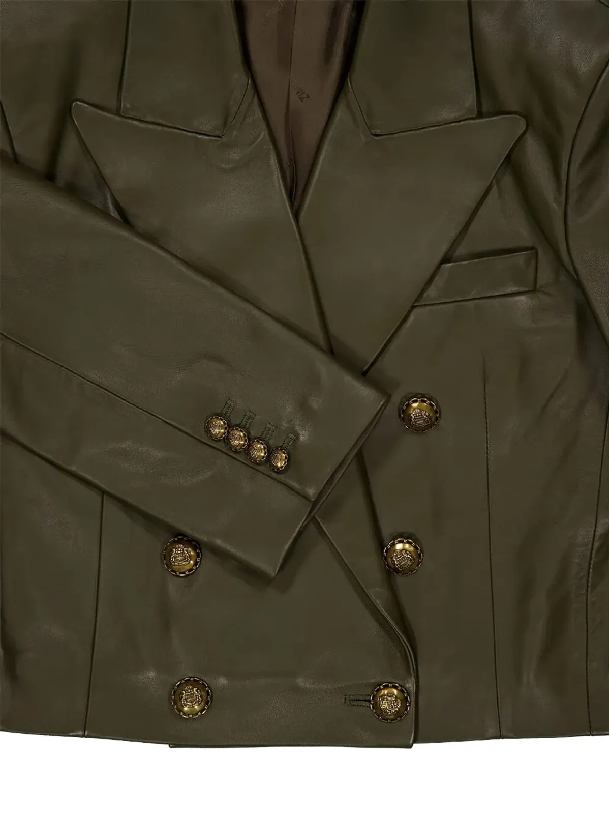ZIMMERMANN ダブルブレスト レザーブレザー - 画像4