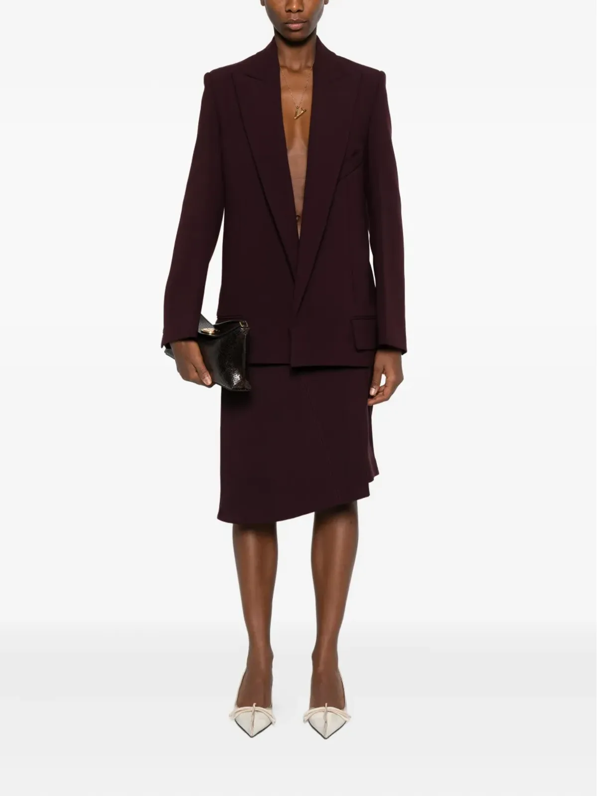 Victoria Beckham ウール混紡ブレザー - 画像2
