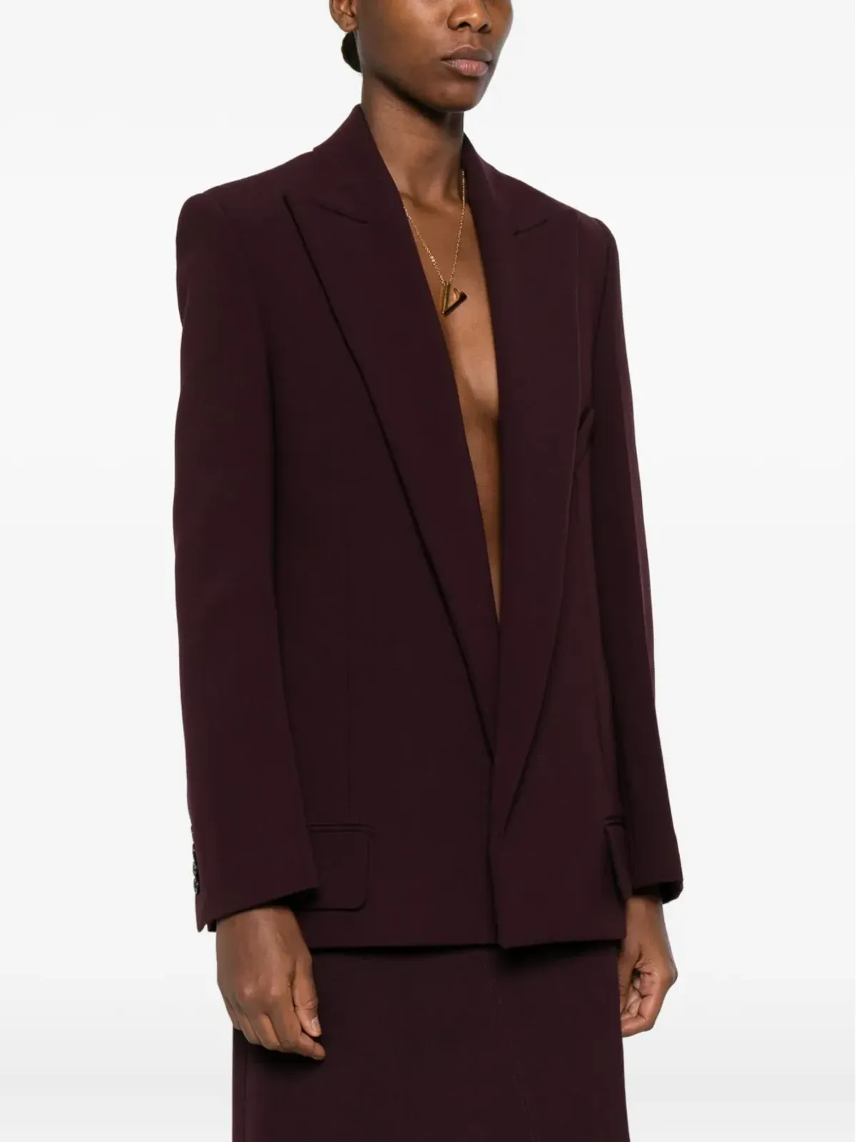 Victoria Beckham ウール混紡ブレザー - 画像3