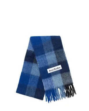 Acne Studios チェック柄フリンジストール - サムネイル1