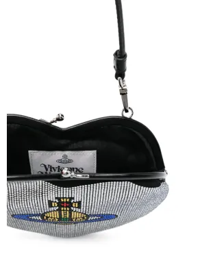Vivienne Westwood ハート型クリスタル装飾クラッチバッグ - シルバー - サムネイル5