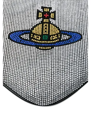 Vivienne Westwood ハート型クリスタル装飾クラッチバッグ - シルバー - サムネイル4