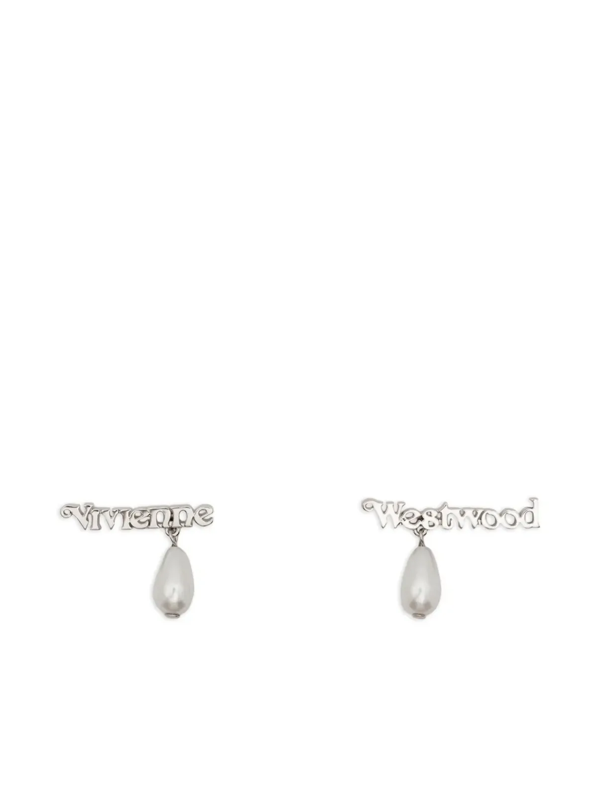 Vivienne Westwood パール装飾ドロップピアス - 画像1