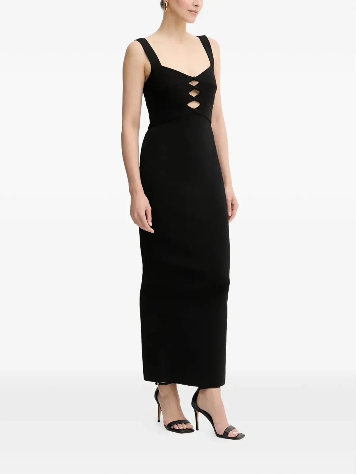 Hervé Léger Alessia cutout strap maxi dress - Black - 画像2