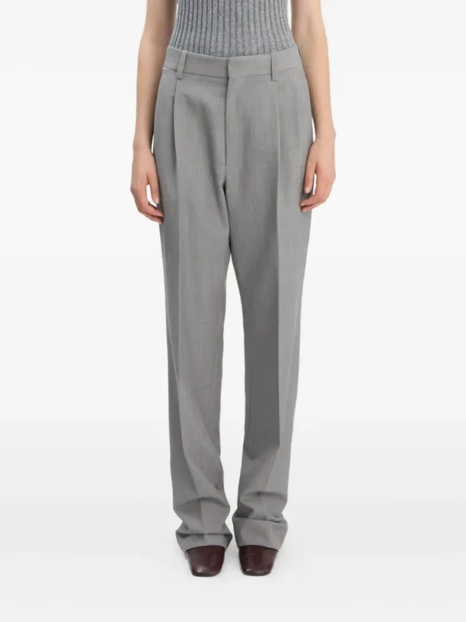 Victoria Beckham Victoria Beckham ドロップウェスト・ストレートレッグパンツの商品画像