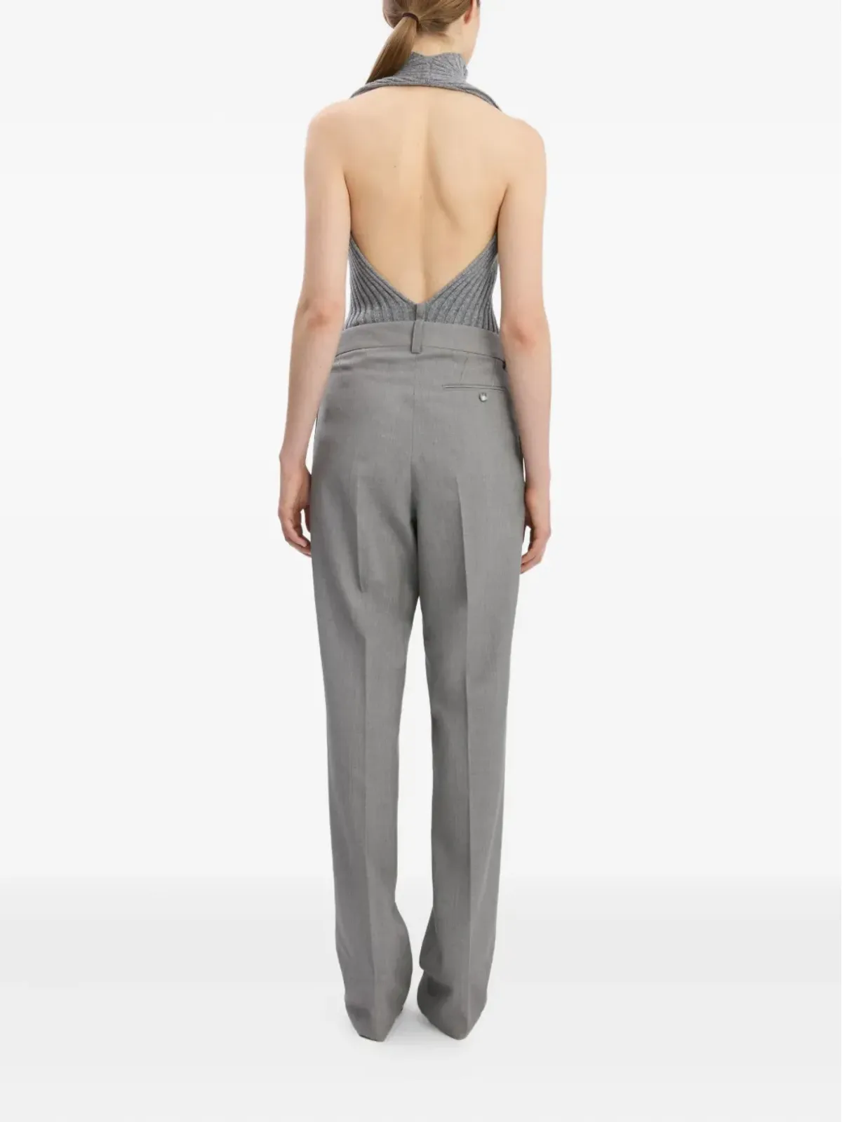Victoria Beckham ドロップウェスト・ストレートレッグパンツ - 画像3