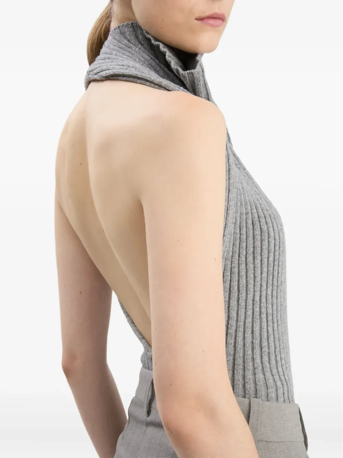 Victoria Beckham ドロップウェスト・ストレートレッグパンツ - 画像4