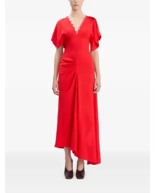 Victoria Beckham rouleaux-detail midi dress - サムネイル2