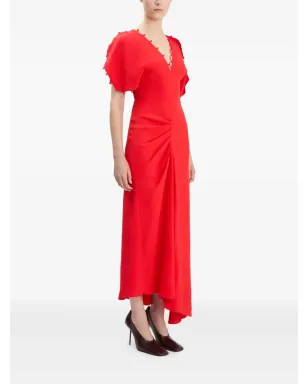 Victoria Beckham rouleaux-detail midi dress - サムネイル3