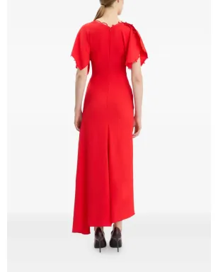 Victoria Beckham rouleaux-detail midi dress - サムネイル4