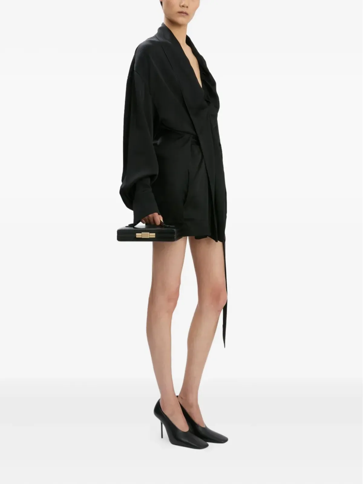 Victoria Beckham ラップデザインミニドレス - 画像3