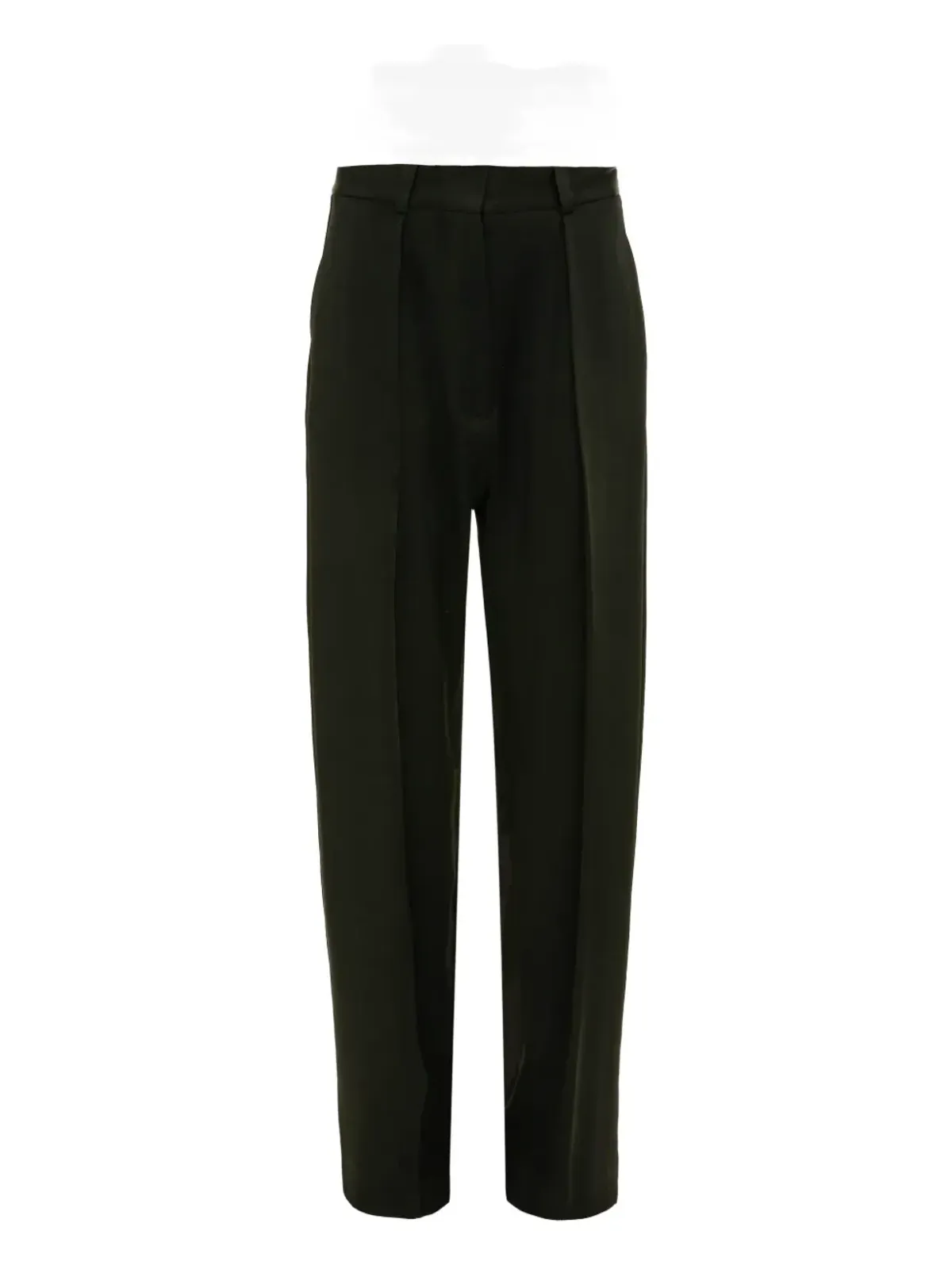 Victoria Beckham プリーツ入りストレートパンツ - ブラック - 画像1