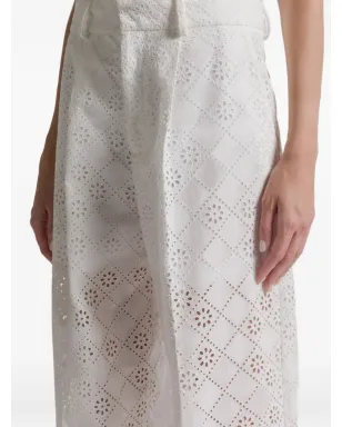 Alberta Ferretti アイレットパンツ - White - サムネイル4