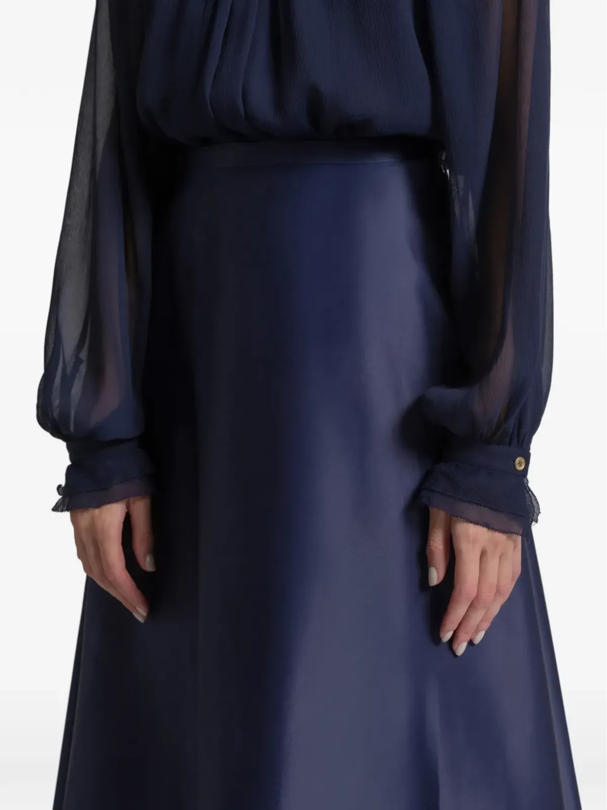 Alberta Ferretti シルクスカート - 画像4