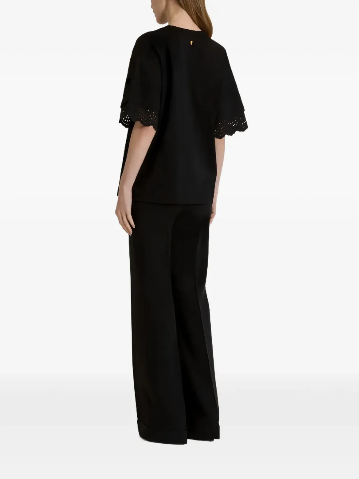 Alberta Ferretti レース袖のTシャツ - 画像3