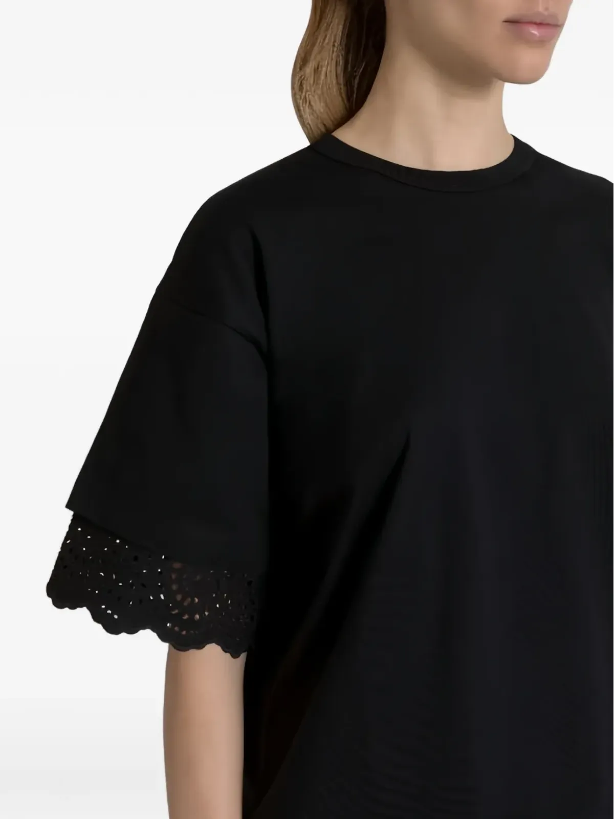 Alberta Ferretti レース袖のTシャツ - 画像4