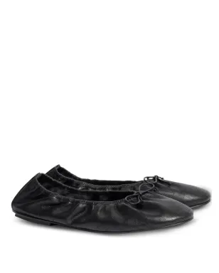 Alberta Ferretti ボウディテール バレエフラット - ブラック - サムネイル1
