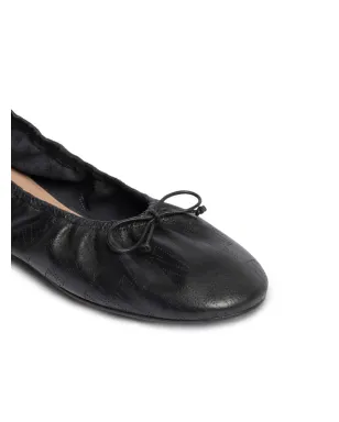 Alberta Ferretti ボウディテール バレエフラット - ブラック - サムネイル3