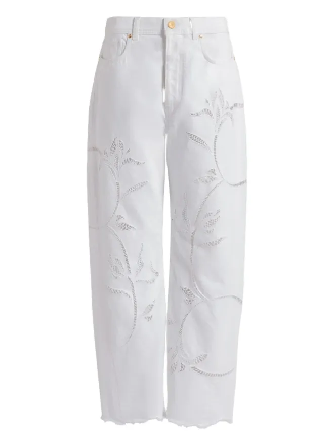 Alberta Ferretti Alberta Ferretti 花柄アップリケパンツの商品画像