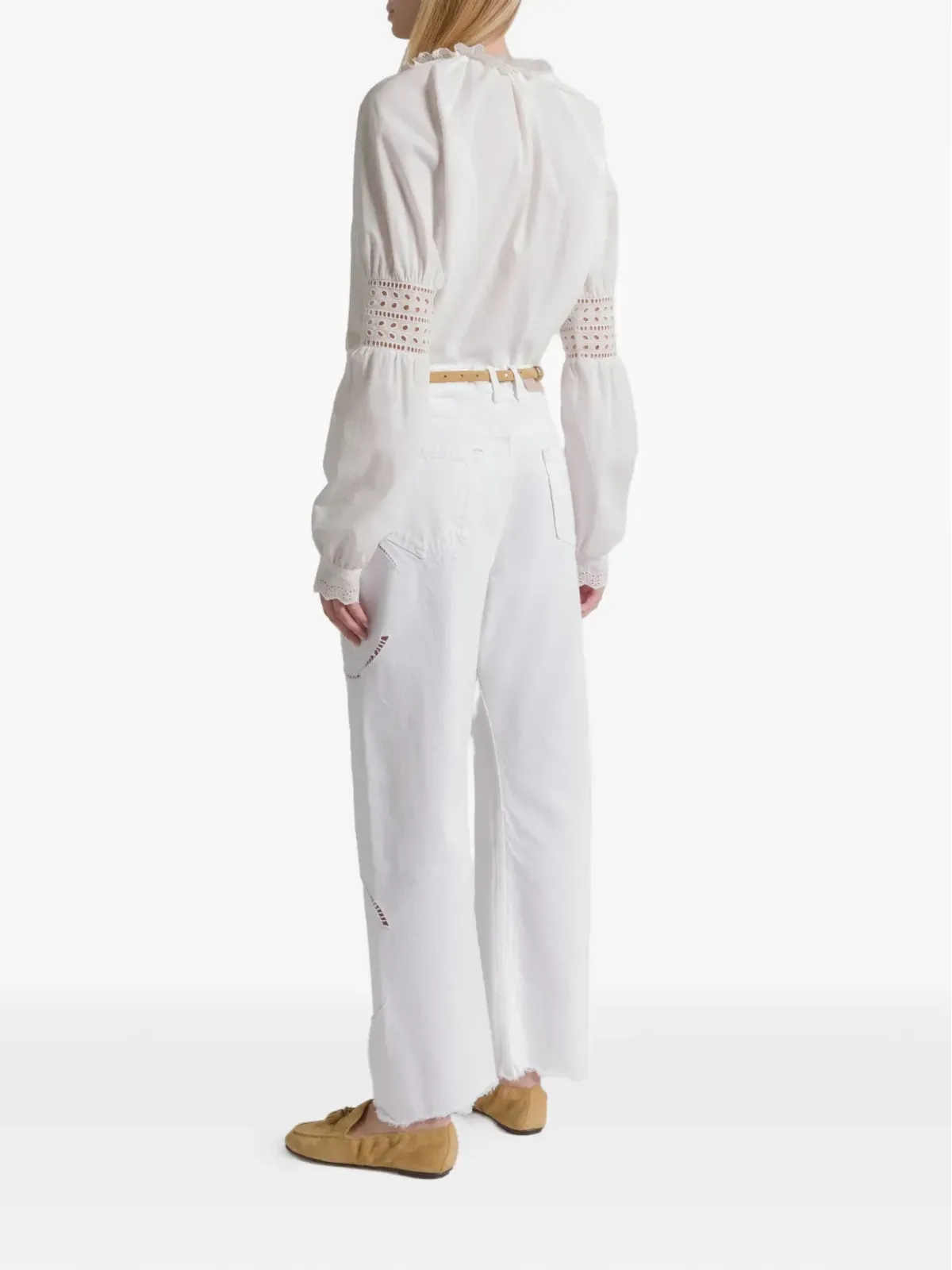 Alberta Ferretti 花柄アップリケパンツ - 画像3