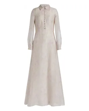 Alberta Ferretti ボタン付き花柄マキシドレス - サムネイル1