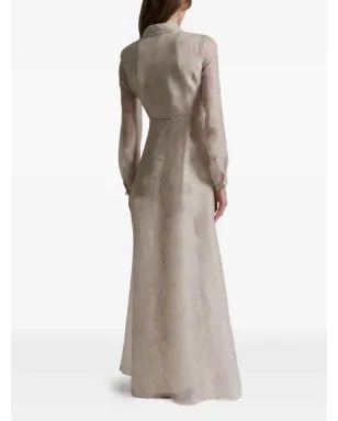 Alberta Ferretti ボタン付き花柄マキシドレス - サムネイル3