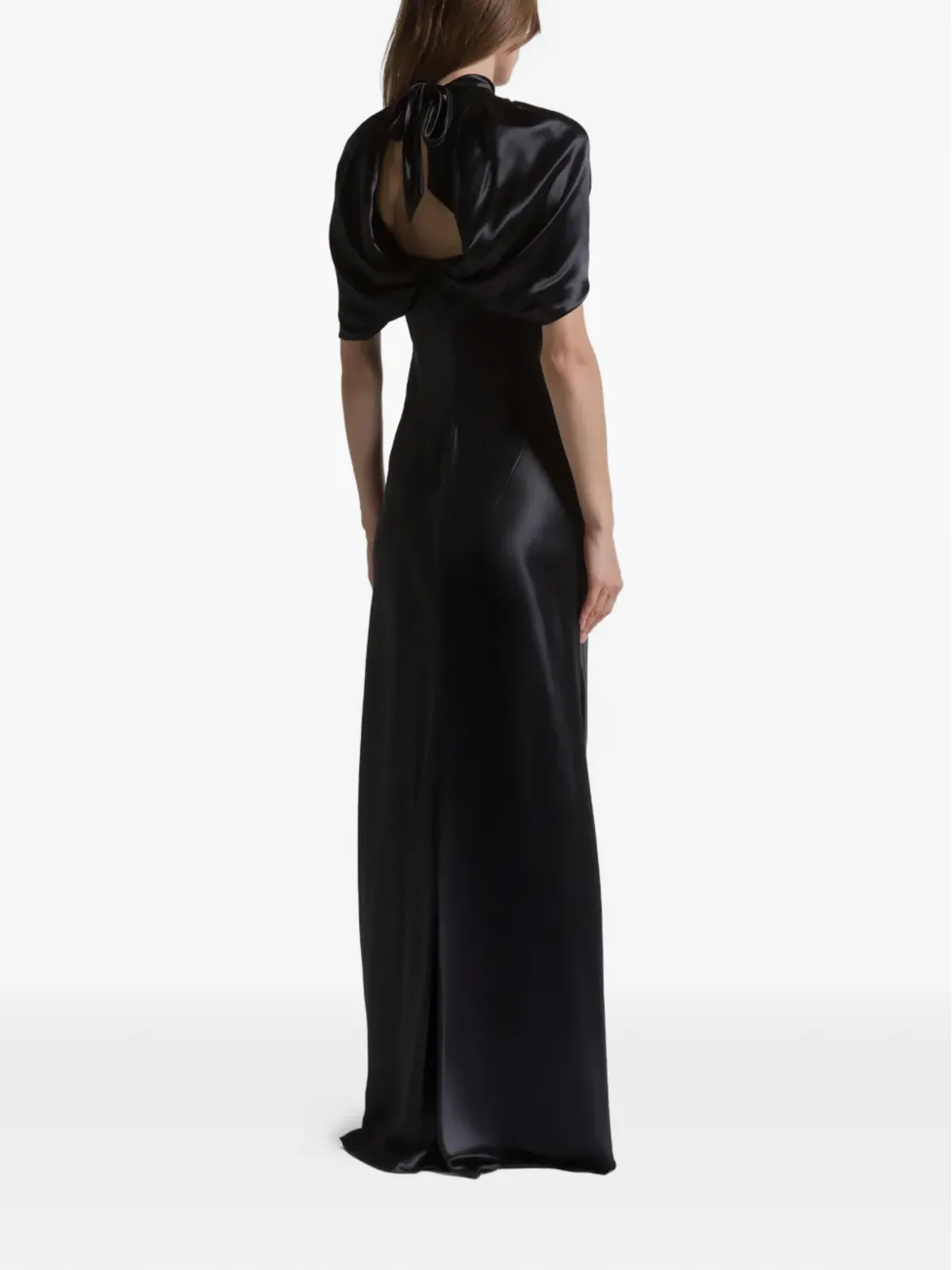 Alberta Ferretti タイ結び付きマキシドレス - 画像3