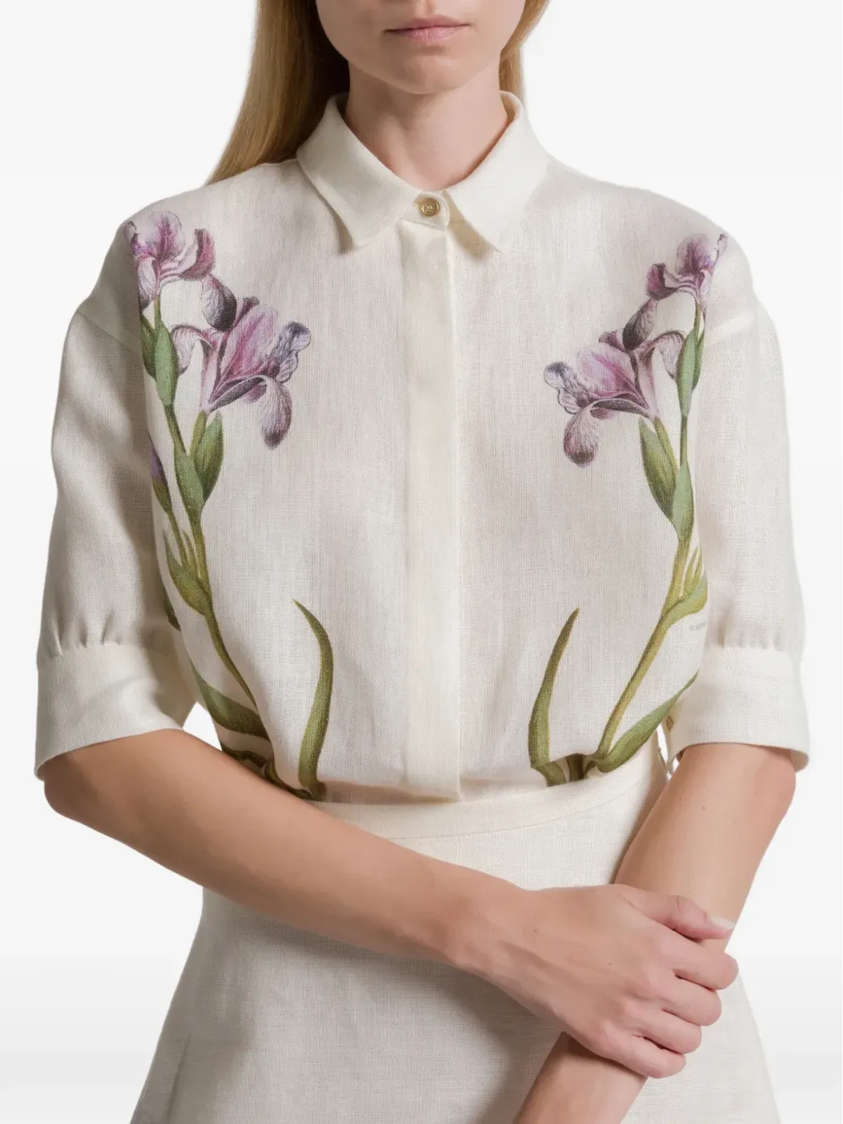 Alberta Ferretti 花柄プリントシャツ - 画像4