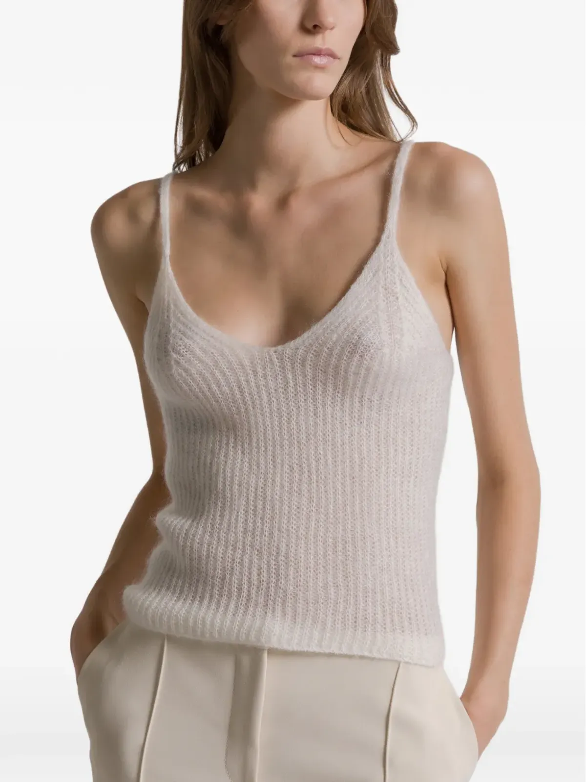 Alberta Ferretti スパゲッティストラップトップ - 画像4