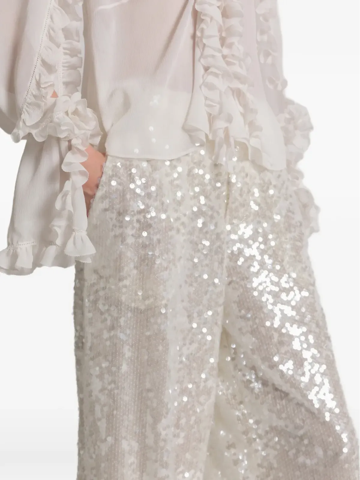 Alberta Ferretti スパンコールパンツ - 画像4